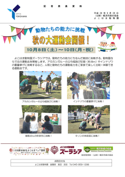 秋の大運動会開催！ - 公益財団法人 横浜市緑の協会