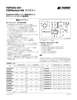 TOP252-261 TOPSwitch-HX ファミリー