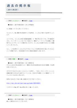 No.201～No.400の過去の掲示板へ