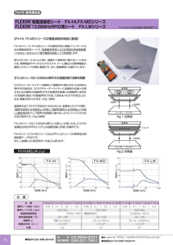 FLEXON 電磁波吸収シート FX-HI,FX-MDシリーズ FLEXON 13.56