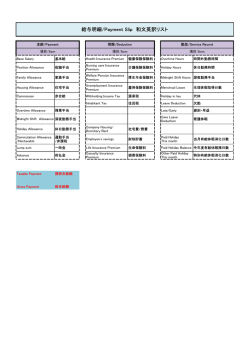 給与明細（日本語・英語併記）