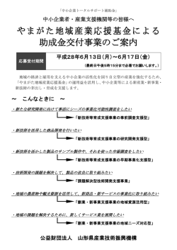 助成事業概要パンフレット（PDF）