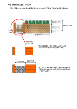 門柱・門扉の取り扱いについて