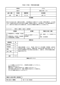 学習支援計画書 - 金沢工業高等専門学校