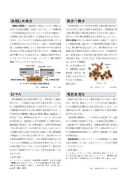 落橋防止構造 固定化担体 EPMA 電位差滴定