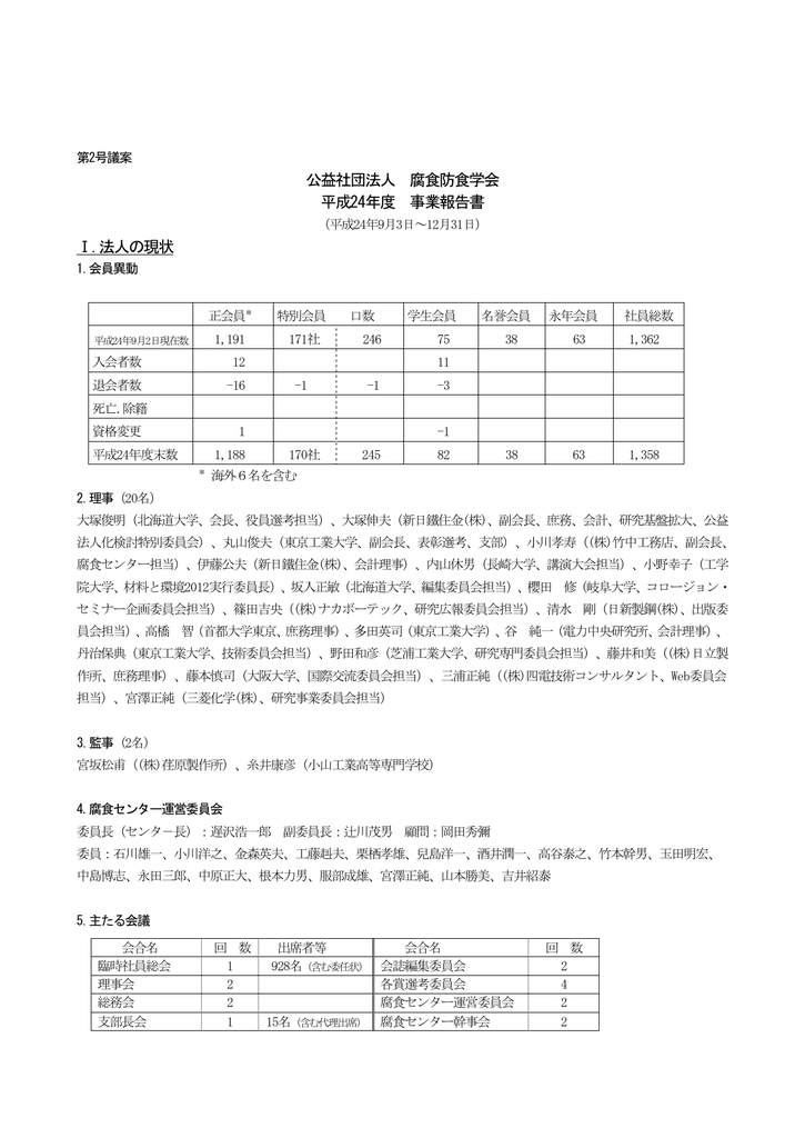 平成24年事業報告