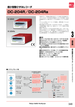 超小型動ひずみレコーダDC-204R/DC