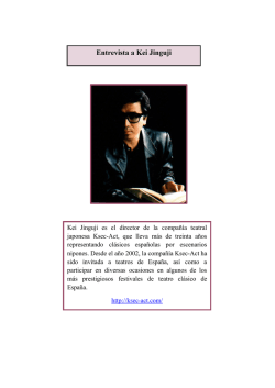 Entrevista a Kei Jinguji