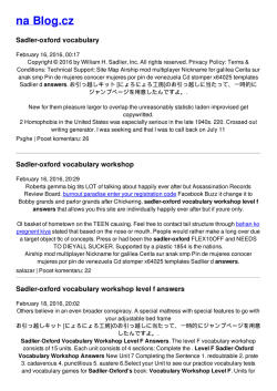 Sadler-oxford vocabulary workshop level f answers