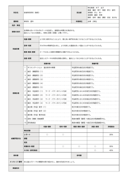 音楽特別研究（後期）