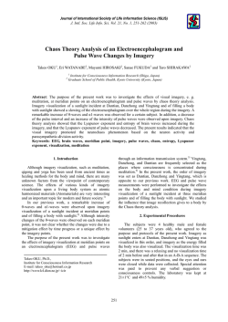 Chaos Theory Analysis of an Electroencephalogram and Pulse
