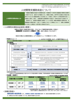 JASPECの研修をベースに助成金活用を検討