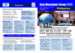 Asia Messianic Forum 2015