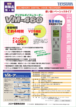 I.C.MEMORY DIGITAL VOICE RECORDER