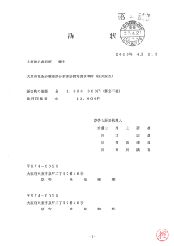 訴状(PDFファイル)