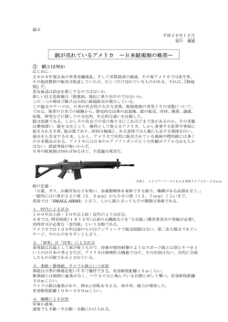 銃が売れているアメリカ ～日米銃規制の格差