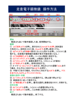 走査電子顕微鏡 操作方法