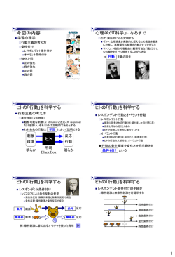 第10回 学習心理学