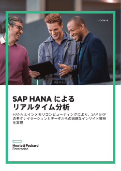 SAP HANAによるリアルタイム分析: HANAとインメモリコンピューティング