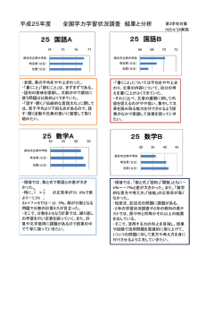 25 国語A 25 国語B 25 数学A 25 数学B
