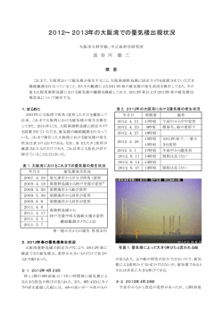 2012∼2013年の大阪湾での蜃気楼出現状況