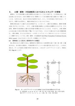 6. 土壌&minus;植物&minus;大気連続系における水とエネルギーの移動