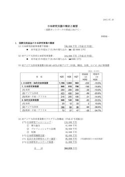 日本研究支援の現状と展望－国際ネットワークの形成に向けて