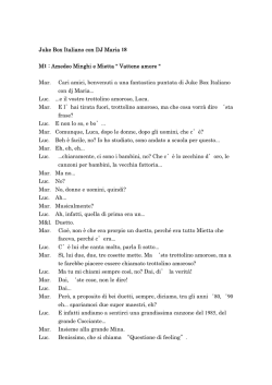 Juke Box Italiano con DJ Maria 18 M1 : Amedeo Minghi e Mietta