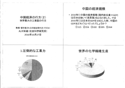 中国経済の行方(2) - 東京大学社会科学研究所