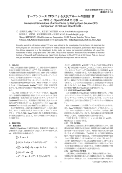 オープンソース CFD による火災プルームの数値計算