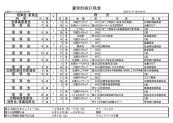 運営計画日程表 - 札幌グリーンライオンズクラブ