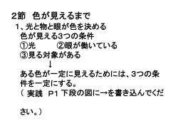 2節 色が見えるまで