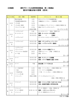 豊田市議会海外視察（欧州）