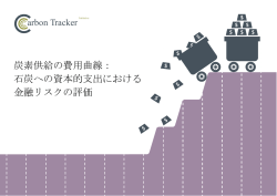炭素供給の費用曲線： 石炭への資本的支出における 金融リスクの評価