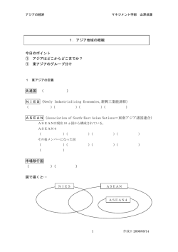 アジア経済の概観