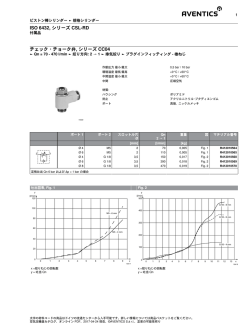 ISO 6432, シリーズ CSL-RD チェック・チョーク弁, シリーズ