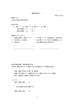 農業簿記演習