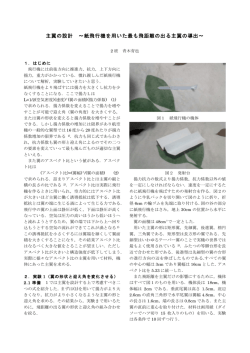 主翼の設計 ～紙飛行機を用いた最も飛距離の出る主翼の導出～