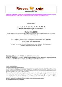 Communication de Michel Dalissier