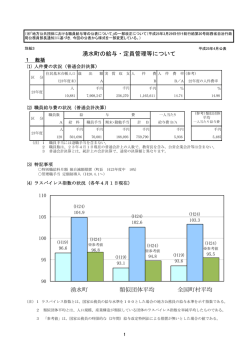 湧水町の給与・定員管理等について 湧水町 類似団体平均 全国町村平均