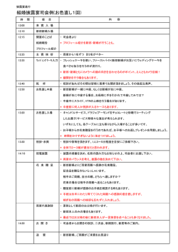 結婚披露宴司会例(お色直し1回)
