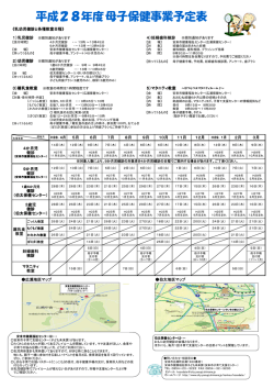 ( ぼし ) 保健 ( ほけん ) 事業 ( じぎょう )