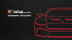 NEW!124 spider アクセサリーカタログPDF