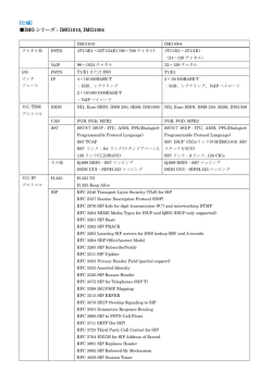 メディアゲートウェイの仕様はこちらをご覧ください。