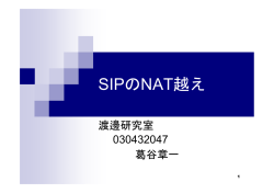 SIPのNAT越え