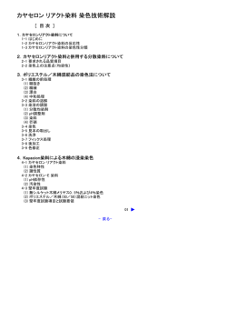 カヤセロン リアクト染料 染色技術解説