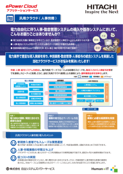 電力自由化に伴う人事・勤怠管理システムの導込や既存システム