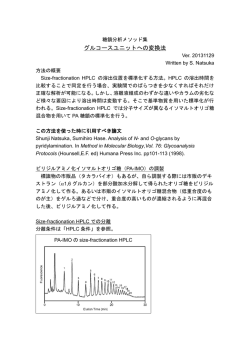 グルコースユニットへの変換法