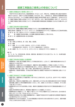 目次・注意事項