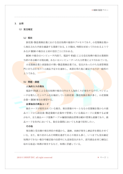 (a) 現状 卸売業･製造業側企業における受注処理の最初のプロセスであり